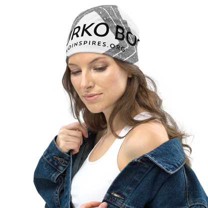 Issues All-Over Print Beanie by Paul Kurko